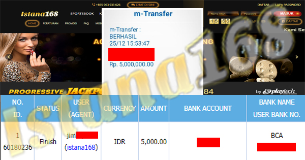 BUKTI KEMENANGAN WD MEMBER IDR 5.000.000